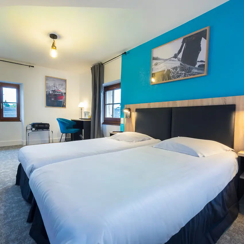 Chambre double supérieur de l'Hôtel de France - Le Patriarche à Ferney-Voltaire (01)
